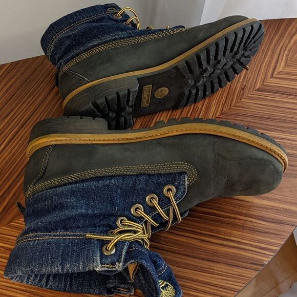 Timberland Denim leather boots size 5 @S7 - Picture 5 of 13